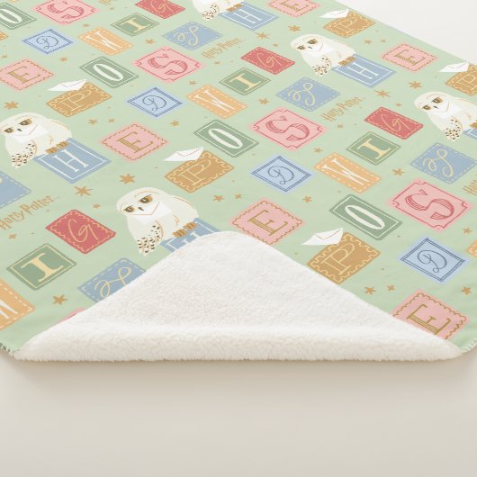 Couverture Sherpa Hedwig Post Letter Block Pattern (3/4)