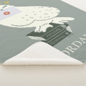 Couverture Sherpa Hedwig With Letter Whimsical Drawing (3/4)