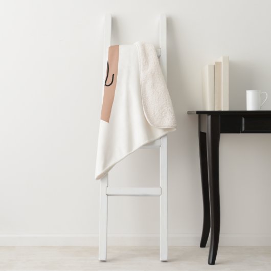 Couverture Sherpa Hello Fall Love Heart (En situation)