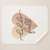 Couverture Sherpa Hello Fall Love Heart (Devant (Horizontal))