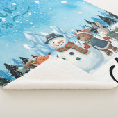 Couverture Sherpa Hello Winter Personalized Sherpa Blanket (3/4)