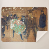 Couverture Sherpa Henri de Toulouse-Lautrec - Danse à la Rouge (Devant (Horizontal))