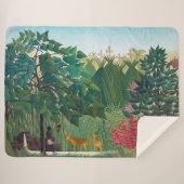 Couverture Sherpa Henri Rousseau - La cascade (Devant (Horizontal))