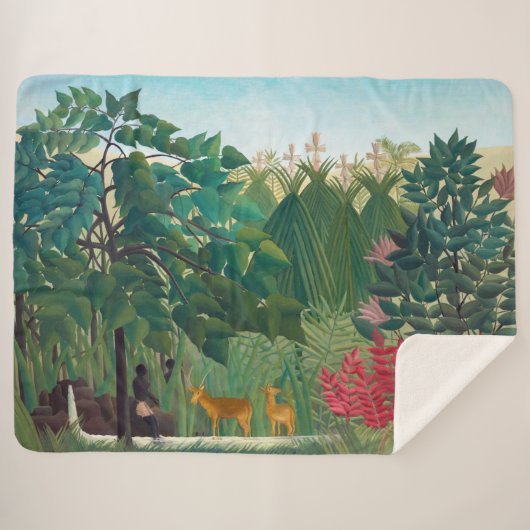 Couverture Sherpa Henri Rousseau - La cascade (Devant (Horizontal))