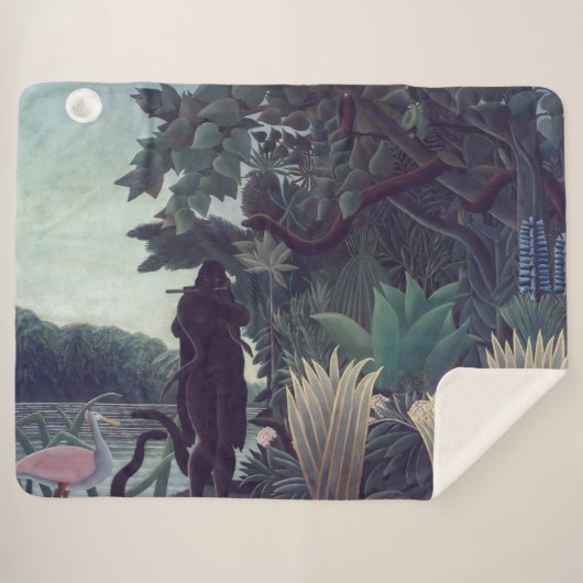 Couverture Sherpa Henri Rousseau - Le Charmeur Des Serpents (Devant (Horizontal))