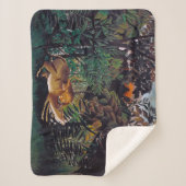 Couverture Sherpa Henri Rousseau - Le lion affamé (Devant)