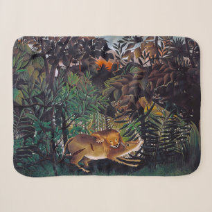 Couverture Sherpa Henri Rousseau - Le Lion Affamé