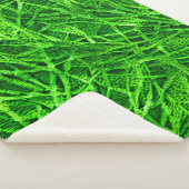 Couverture Sherpa Herbe Mossy (3/4)