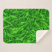 Couverture Sherpa Herbe Mossy (Devant (Horizontal))