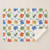 Couverture Sherpa Hérbologie magique HOGWARTS™ Maisons Motif (Devant (Horizontal))