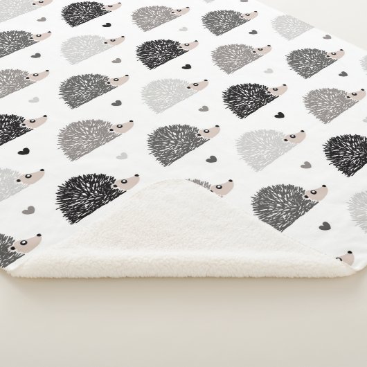 Couverture Sherpa Hérissons et coeurs (3/4)