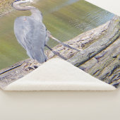 couverture sherpa Héron bleu (3/4)