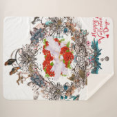 Couverture Sherpa Heureuse Sainte-Valentin (Devant (Horizontal))