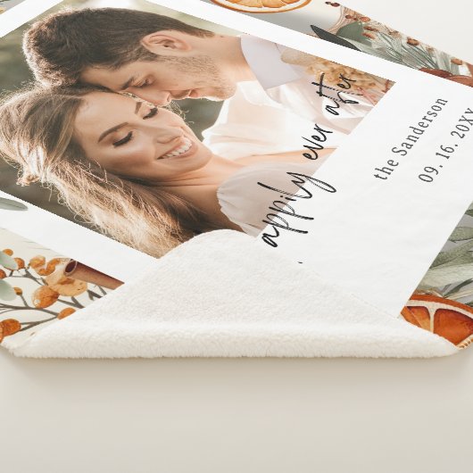 Couverture Sherpa Heureux Jamais après Boho Mariage de vacances d'hi (3/4)