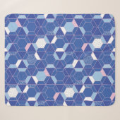 Couverture Sherpa Hexagons, triangles : motif abstrait géométrique. (Devant (Horizontal))