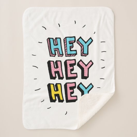 Couverture Sherpa Hey Hey (Devant)