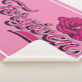 Couverture Sherpa Hibiscus blanc (3/4)