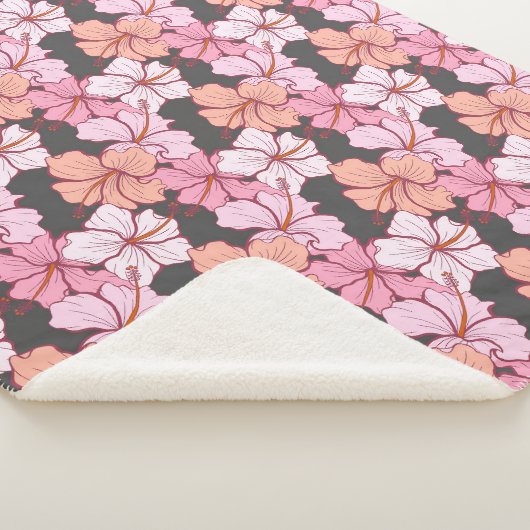 Couverture Sherpa Hibiscus flower (3/4)