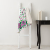 Couverture Sherpa Hibiscus pourpre (En situation)