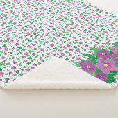 Couverture Sherpa Hibiscus pourpre (3/4)