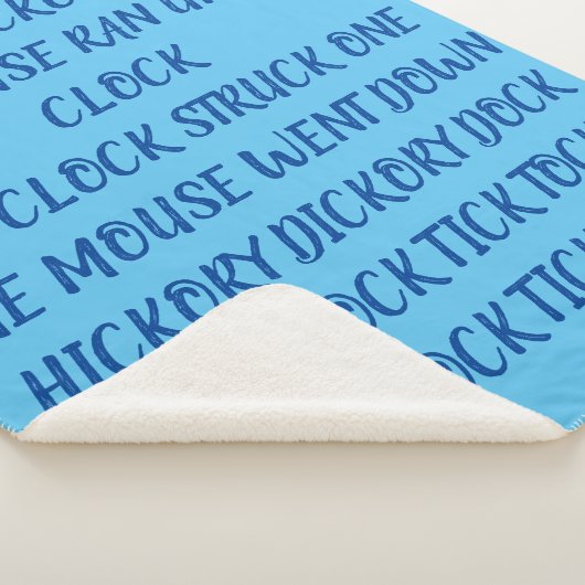 Couverture Sherpa Hickory Dickory Dock (3/4)