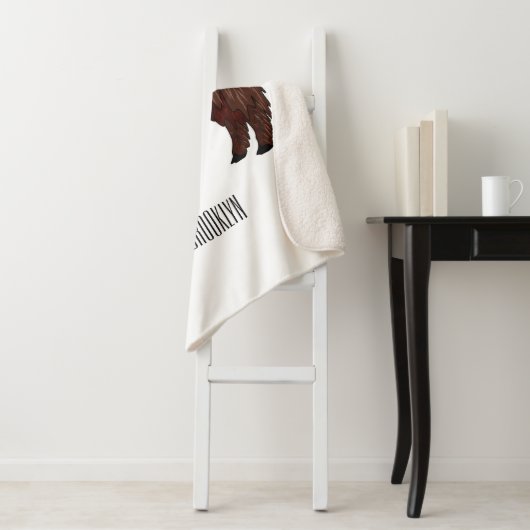 Couverture Sherpa Highland cow (En situation)