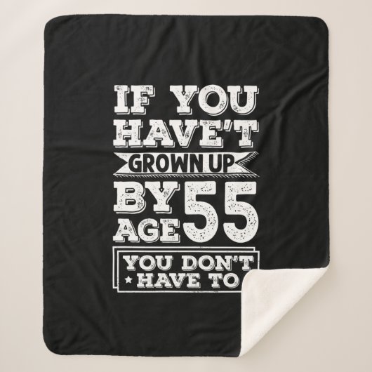 Couverture Sherpa Hilarious Age 55 (Devant)