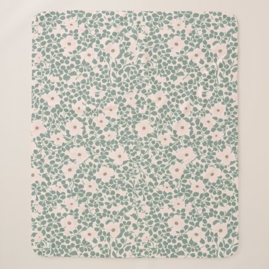 Couverture Sherpa Hippie Boho Floral (Devant)