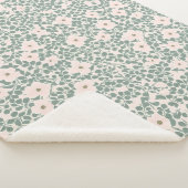 Couverture Sherpa Hippie Boho Floral (3/4)