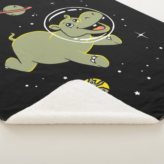 Couverture Sherpa Hippo Animaux Dans L'Espace (3/4)