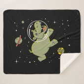Couverture Sherpa Hippo Animaux Dans L'Espace (Devant (Horizontal))