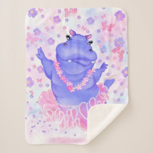 Couverture Sherpa Hippo Prima Ballerina - Bonne danseuse (Devant)