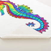Couverture Sherpa Hippocampe polygonal arc-en-ciel (3/4)