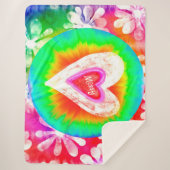 Couverture Sherpa Hippy Heart (Devant)