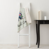 Couverture Sherpa Hipster Bunny Boy Baby Shower Gift (En situation)