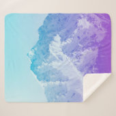 Couverture Sherpa Hiver montagne, hipster, pic, photo, ba (Devant (Horizontal))