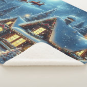 Couverture Sherpa Hiver/Père Noël/Noël/Neige (3/4)