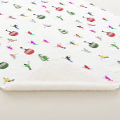 Couverture Sherpa Hiver Skieurs de descente Motif de ski (3/4)