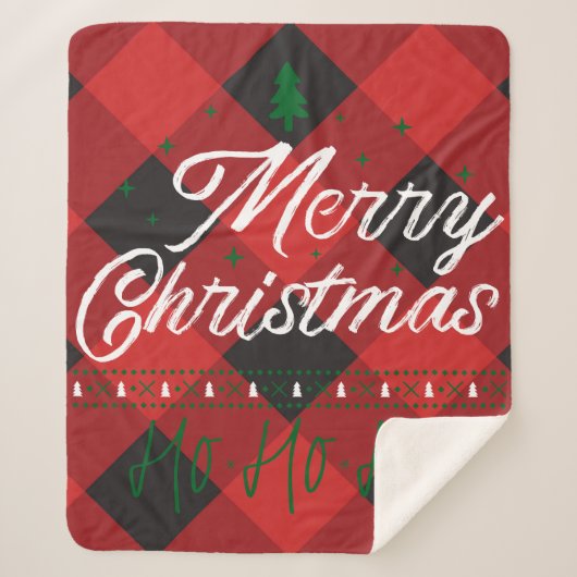 Couverture Sherpa HO HO Christmas Camp (Devant)