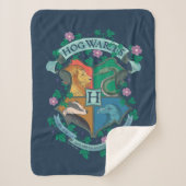 Couverture Sherpa HOGWARTS™ Floral Crest (Devant)
