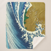 Couverture Sherpa Hokusai Big Wave Japon Art japonais (Devant)