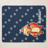 Couverture Sherpa Holiday Raccoon (Devant (Horizontal))