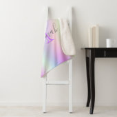 Couverture Sherpa Hologramme holographique de couronne de tiare viol (En situation)