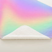 Couverture Sherpa holographie pastel perle (3/4)