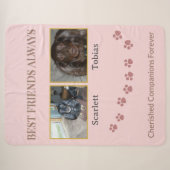 Couverture Sherpa Hommage aux empreintes de pattes (Devant (Horizontal))