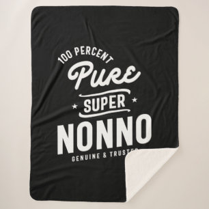 Couverture Sherpa Hommes 100% Pure Super Nonno Cadeau