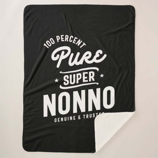 Couverture Sherpa Hommes 100% Pure Super Nonno Cadeau (Devant)