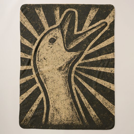 Couverture Sherpa Honk Goose Funny Duck Chicken Mème (Devant)