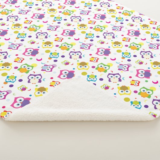 Couverture Sherpa Hoot Owl Faune Forêt Nature Whimsical (3/4)