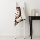 Couverture Sherpa Horloge d'alarme pivotante - Porte Whimsical (En situation)